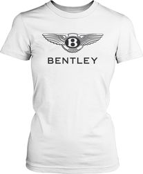 Футболка женская. Логотип Bentley.