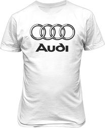 Футболка мужская. Лого Audi.