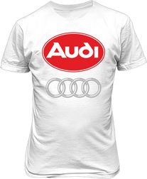Футболка мужская. Эмблема Audi.
