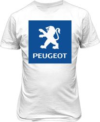 Футболка чоловіча. Логотип Peugeot.