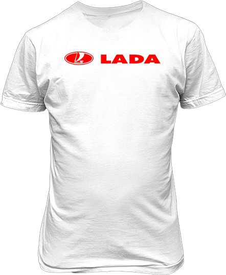 Футболка мужская. Эмблема Lada.