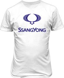Футболка мужская. Эмблема SsangYong.