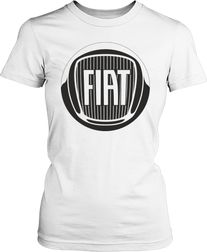 Футболка женская.  Эмблема Fiat.