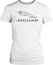 Футболка женская. Эмблема Jaguar.
