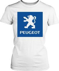 Футболка жіноча. Логотип Peugeot.