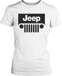 Футболка женская. Логотип Jeep.