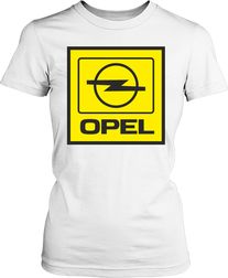 Футболка женская. Эмблема Opel.