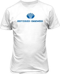 Футболка мужская. Логотип Daewoo.