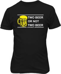 Футболка мужская. Two beer or not two beer.
