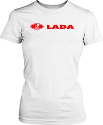 Футболка женская. Эмблема Lada.