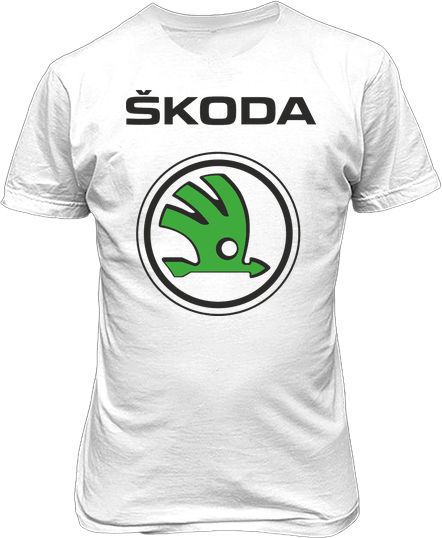 Футболка чоловіча. Логотип Skoda.