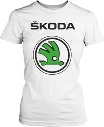 Футболка женская. Логотип Skoda.