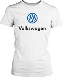 Футболка женская. Эмблема Volkswagen.