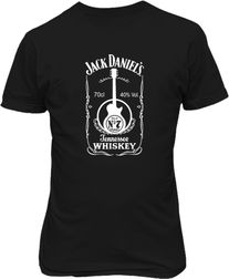 Футболка мужская. Jack Daniel's. Логотип з гітарою.
