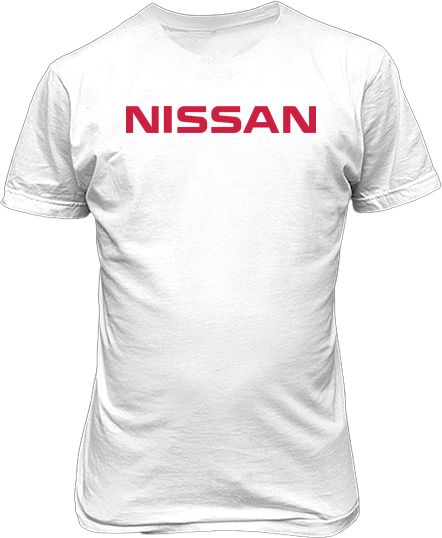 Футболка мужская. Надпись Nissan.