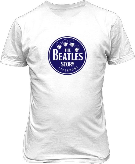 Футболка мужская. Логотип the Beatles story.