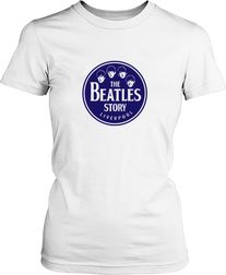 Футболка женская. Логотип the Beatles story.