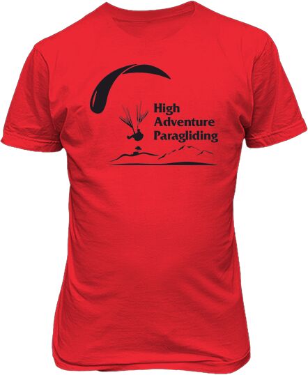 Футболка мужская. High adventure paragliding.
