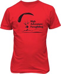 Футболка мужская. High adventure paragliding.