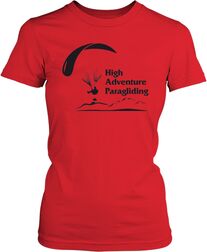 Футболка жіноча. High adventure paragliding.