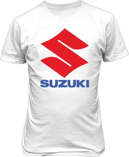 Футболка мужская. Эмблема Suzuki.