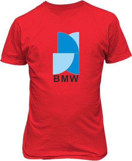 Футболка мужская. BMW новый логотип.