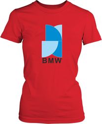Футболка женская. BMW новый логотип.