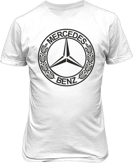 Футболка мужская. Лого Mercedes-Benz.