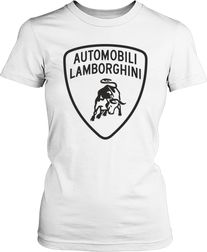 Футболка женская. Эмблема Lamborghini.