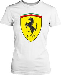 Футболка жіноча.  Лого Ferrari.