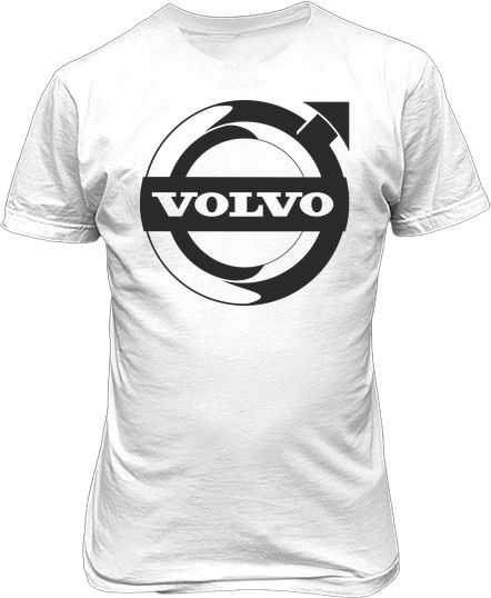 Футболка мужская. Логотип Volvo.