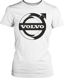 Футболка женская. Логотип Volvo.