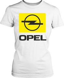 Футболка женская. Логотип Opel.