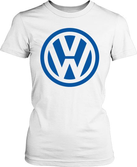 Футболка женская.  Логотип Volkswagen.