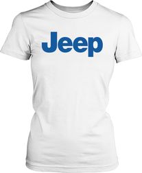 Футболка женская. Надпись Jeep.