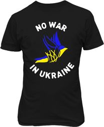Футболка мужская. Голубь мира. No war in Ukraine